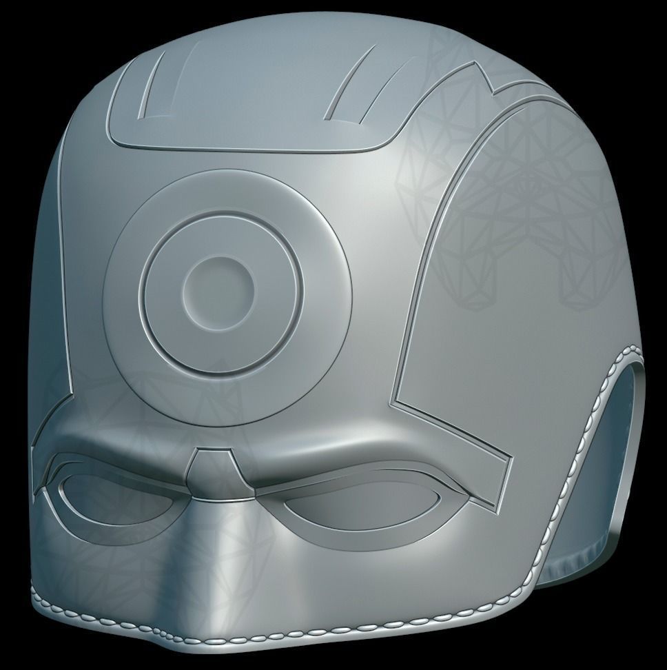 Bullseye Concept Helmet  3D print model_1