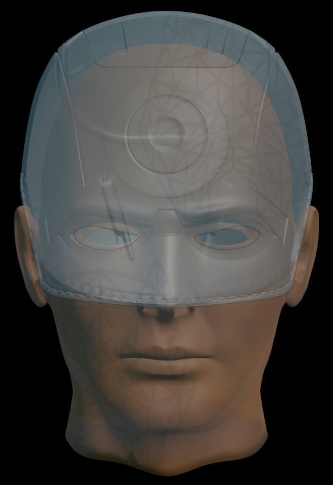 Bullseye Concept Helmet  3D print model_9