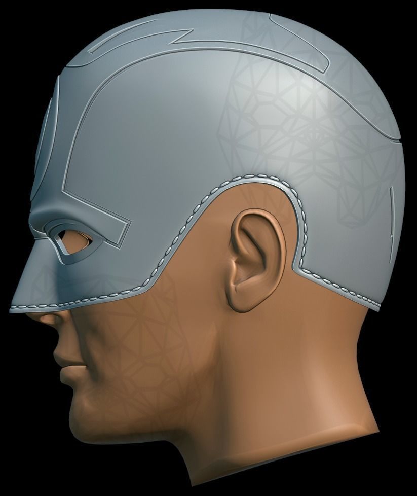 Bullseye Concept Helmet  3D print model_7