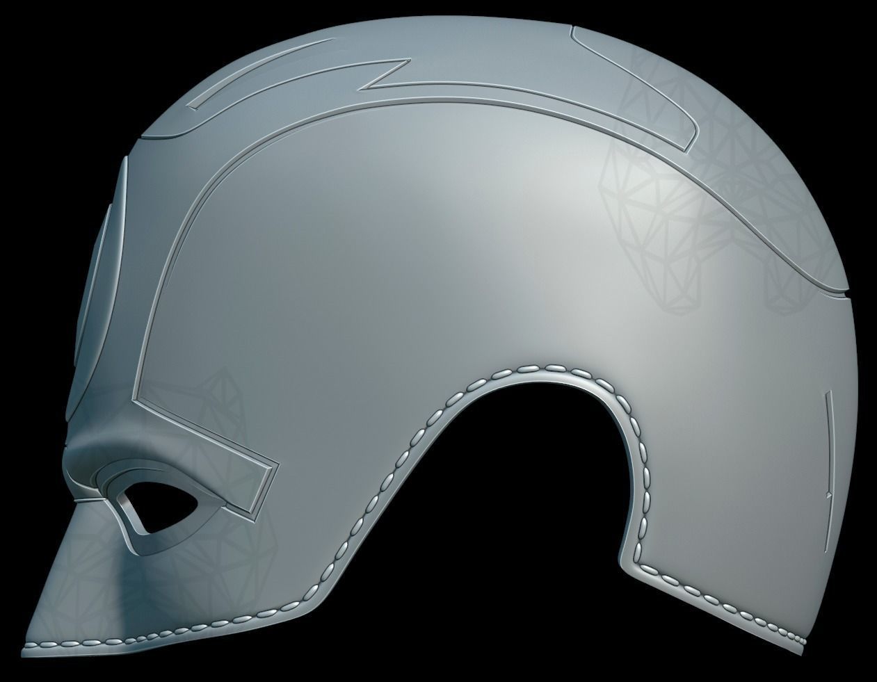 Bullseye Concept Helmet  3D print model_4