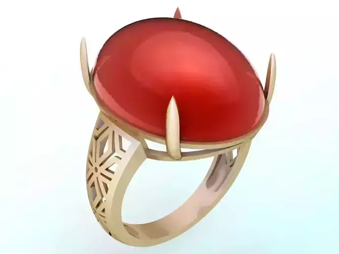 Gemstone Rings - Oval stone ring - Womens Rings