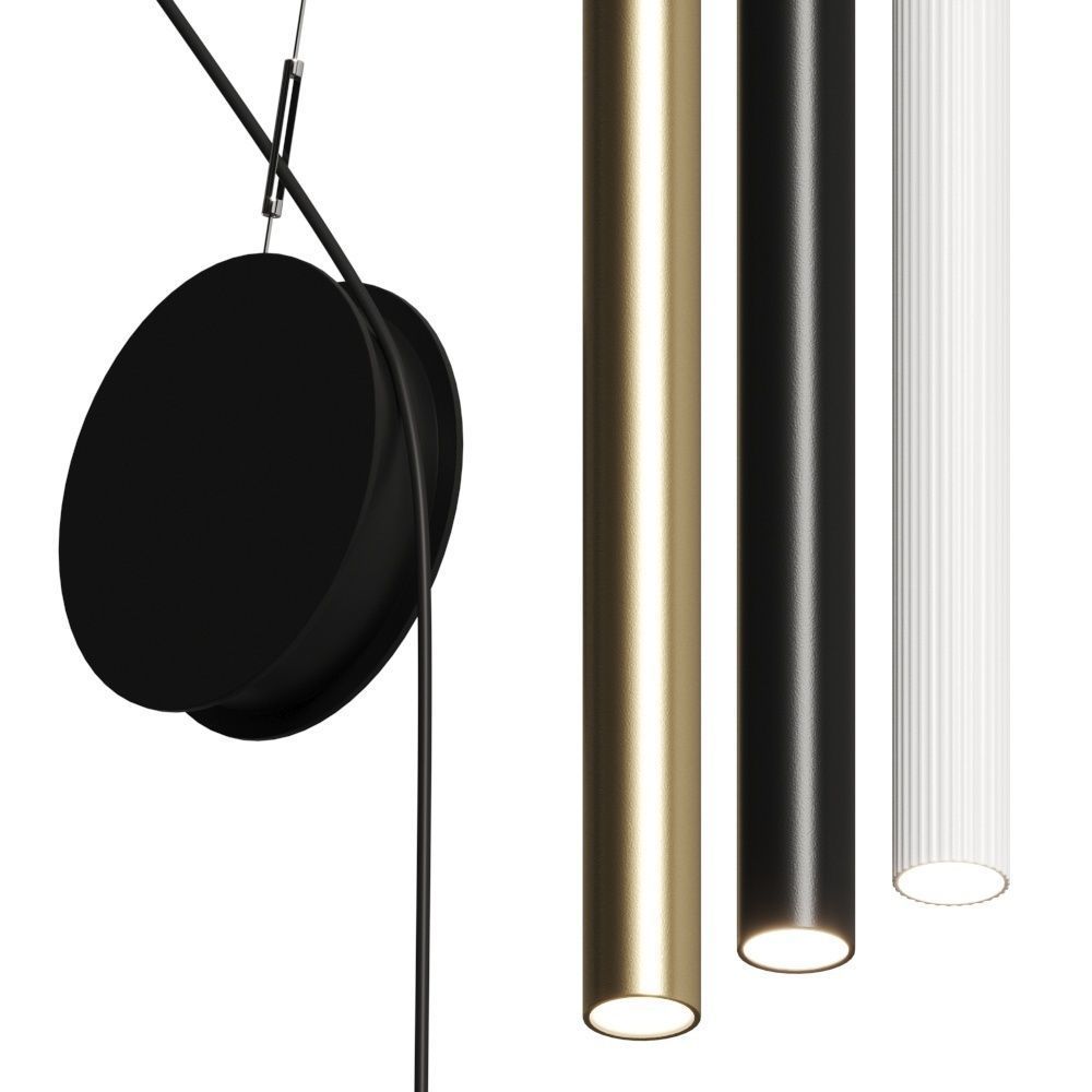 Luceplan Doi Pendant Lamp 3D model_2