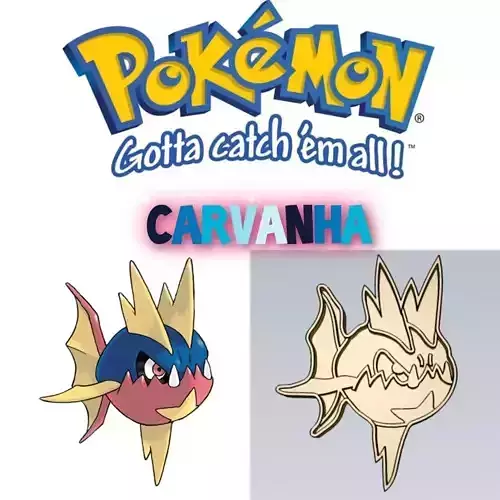 Amazing Pokemon Carvanha Cookie Cutter Stamp Cake Decorating 