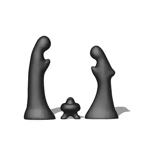 Holy Nativity Silhouette 3D print model