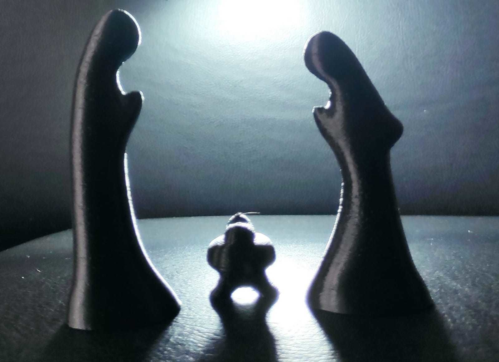 Holy Nativity Silhouette 3D print model_3
