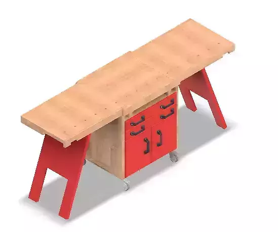 Project Wood Folding WorksShop Makeovers 3D model