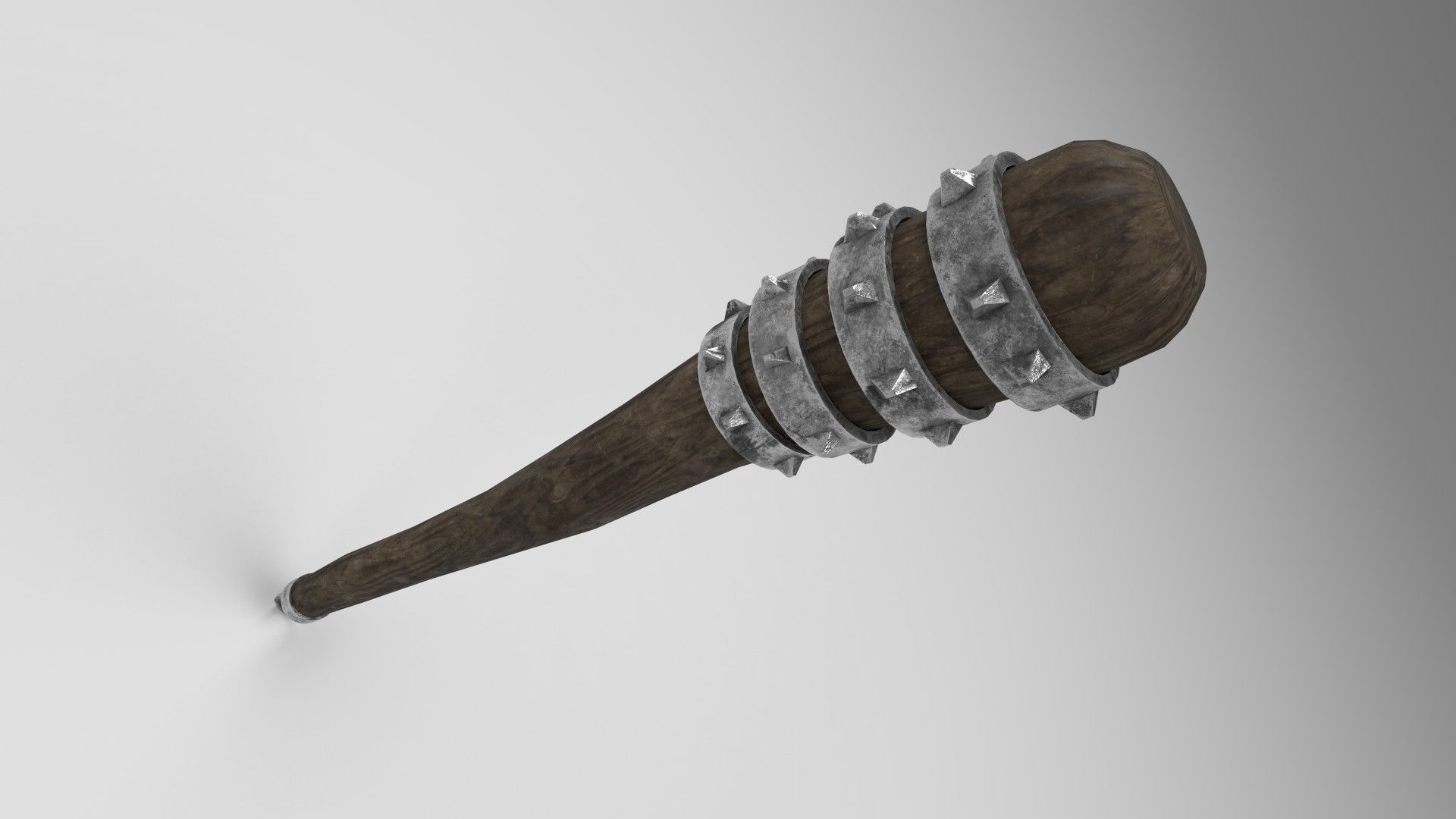 Medieval mace 3 Low-poly 3D model_5