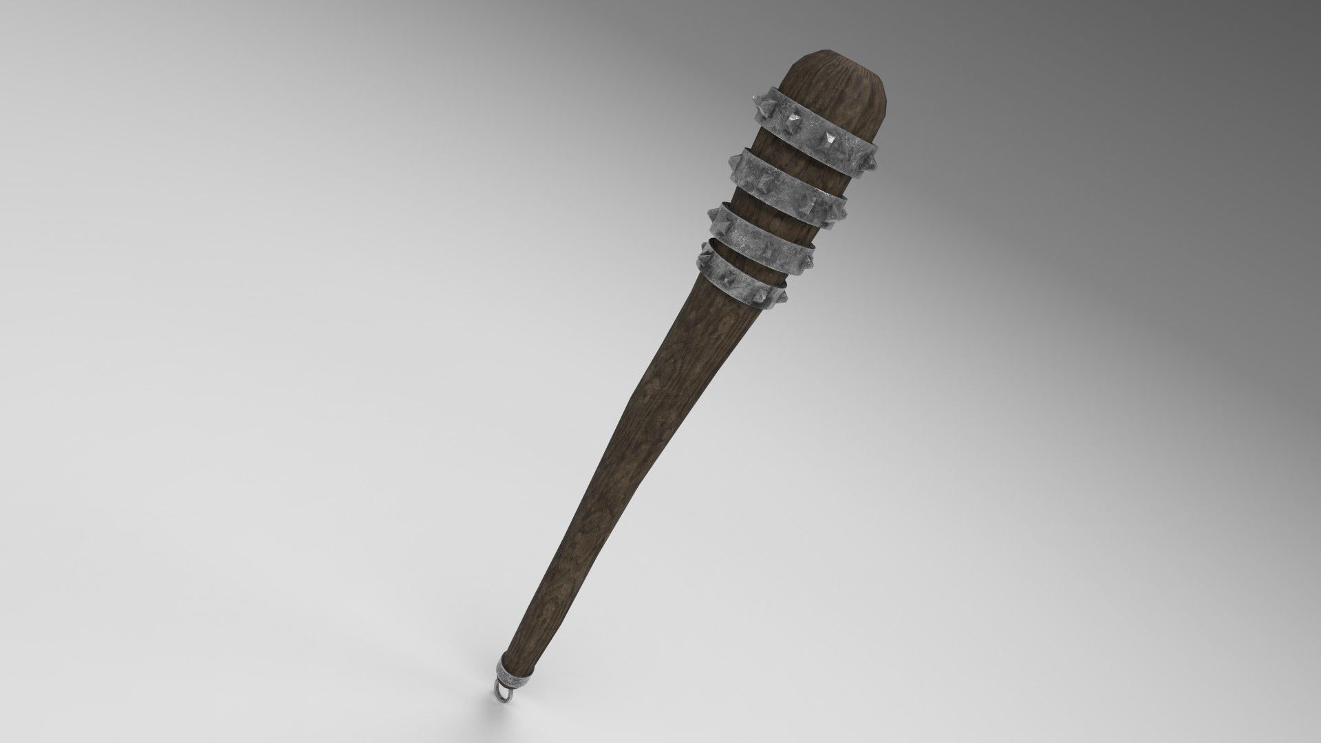 Medieval mace 3 Low-poly 3D model_3