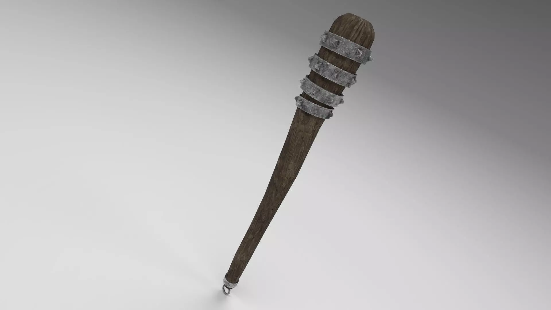 Medieval mace 3 Low-poly 3D model_0