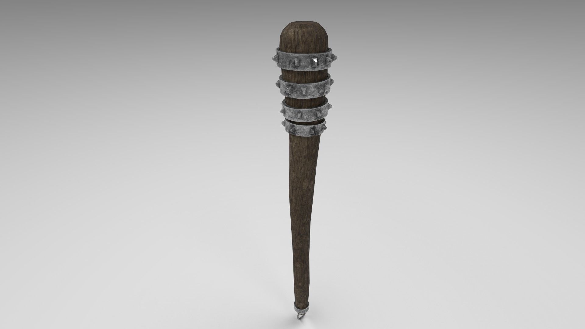 Medieval mace 3 Low-poly 3D model_1