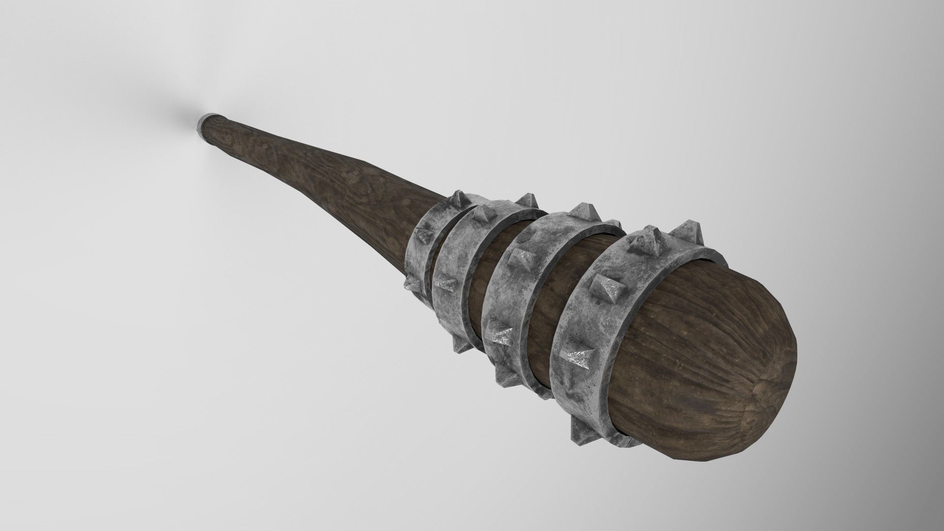 Medieval mace 3 Low-poly 3D model_4