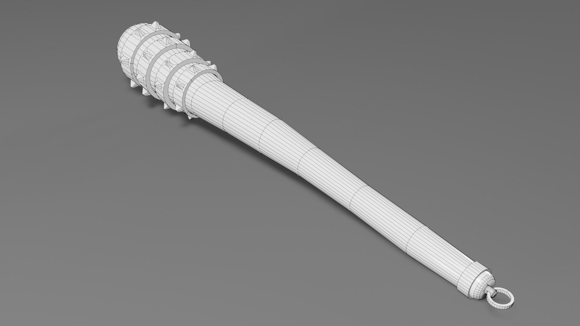 Medieval mace 3 Low-poly 3D model_8