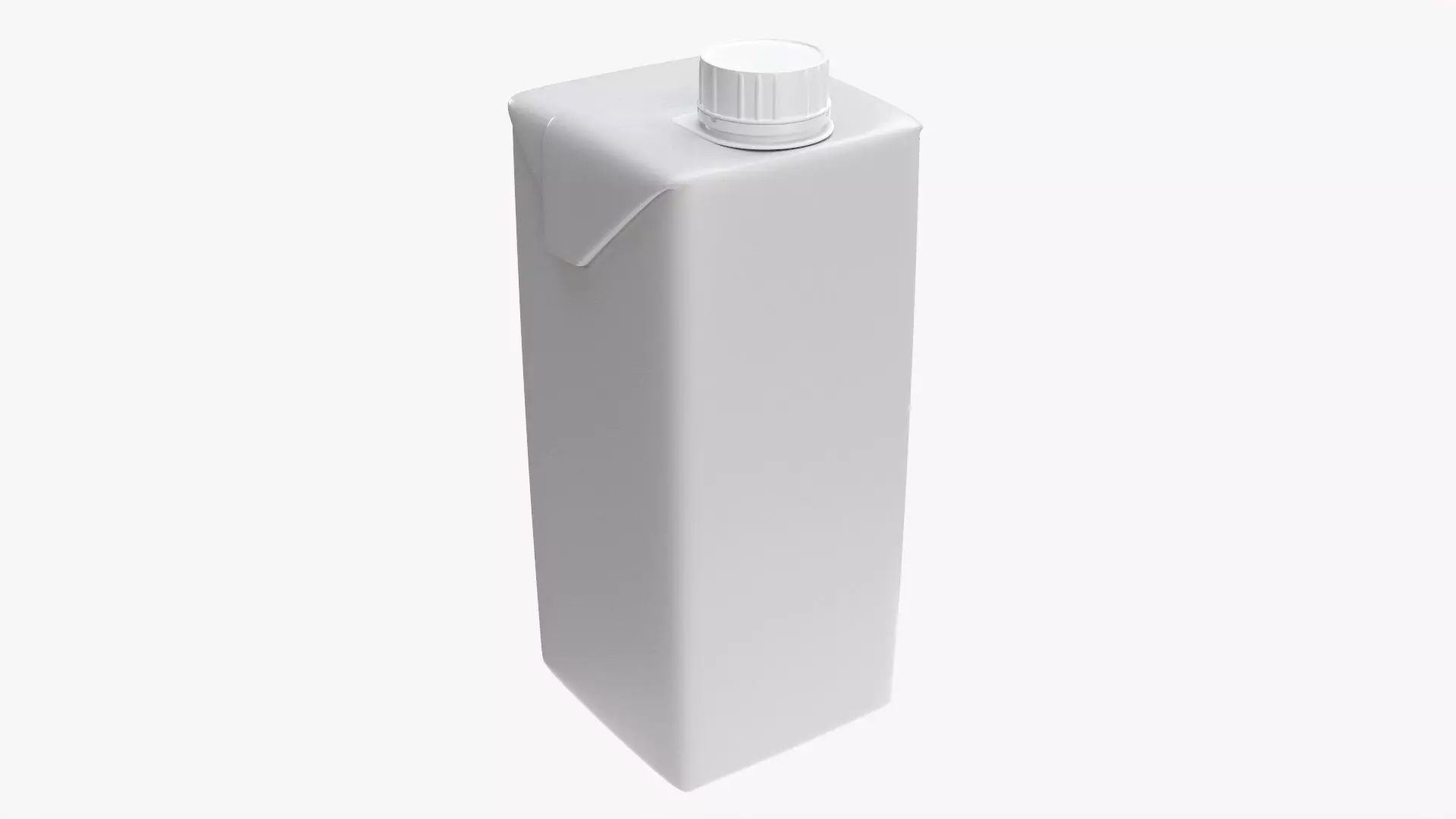Tetra Pak cardboard box packaging with cap 470 ml 3D model_0