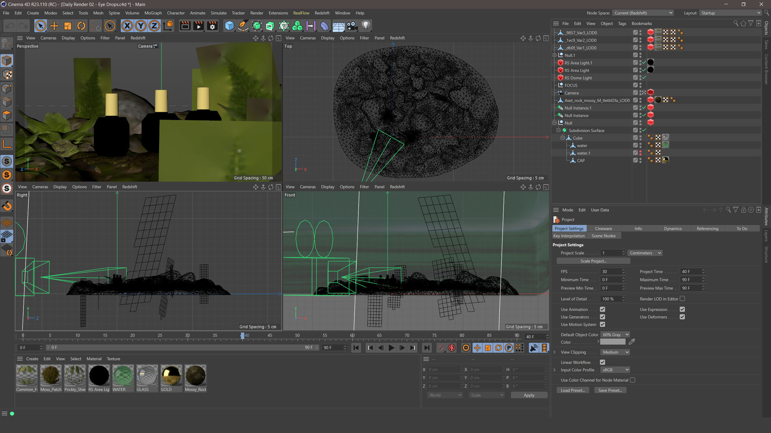 Project file Cinema 4D and Redshift - Eye Drops 3D model_5