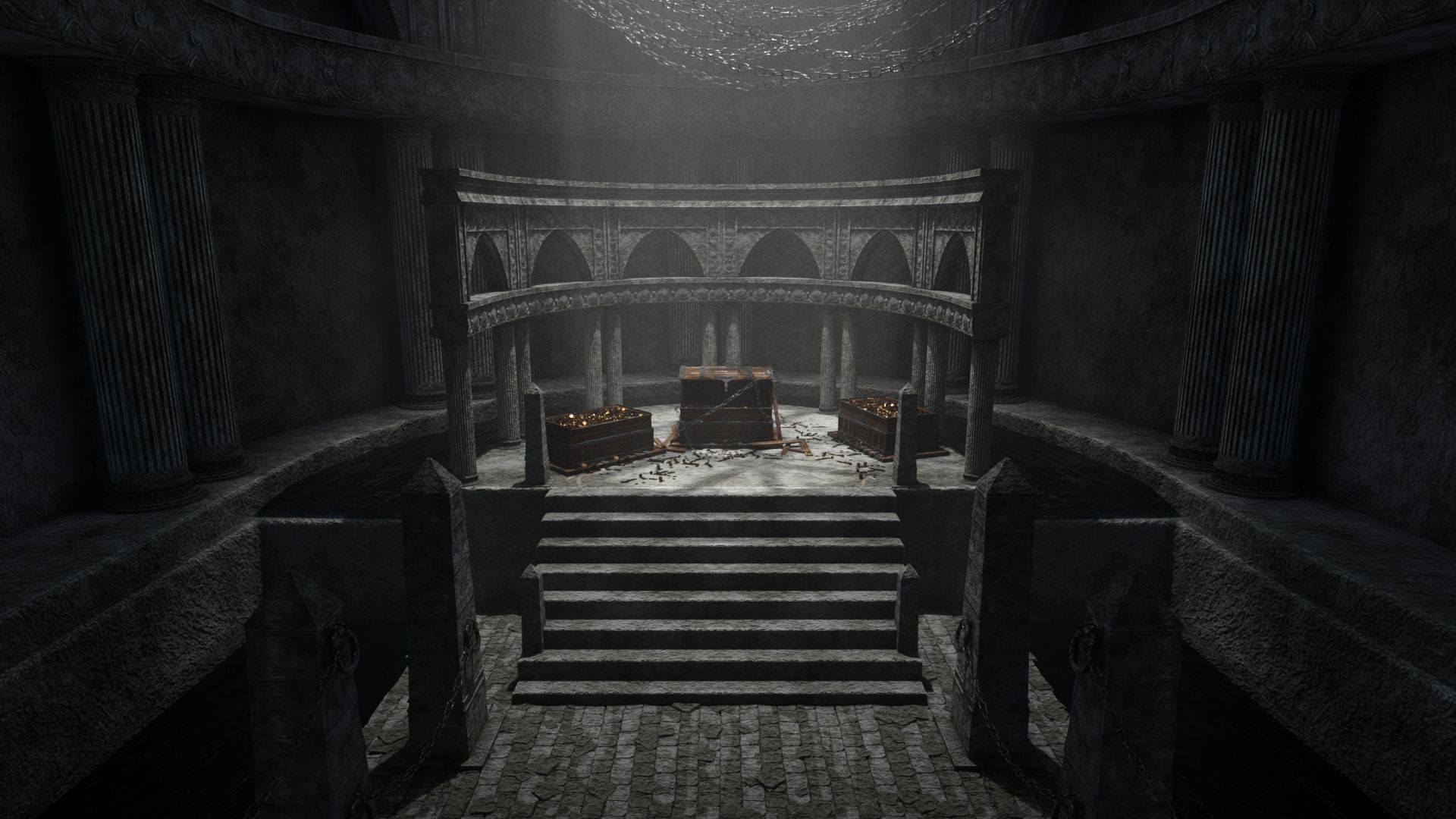 Lost Treasure Scene 3D model_1