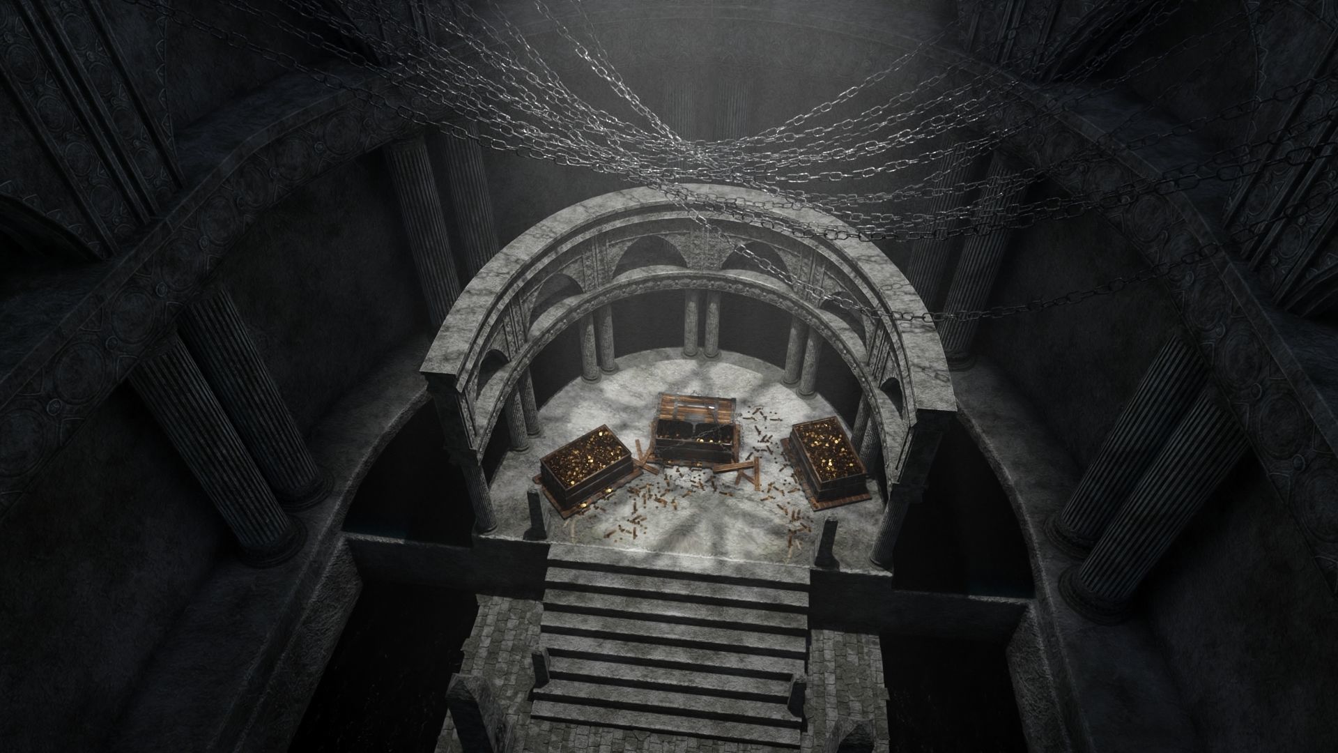 Lost Treasure Scene 3D model_6