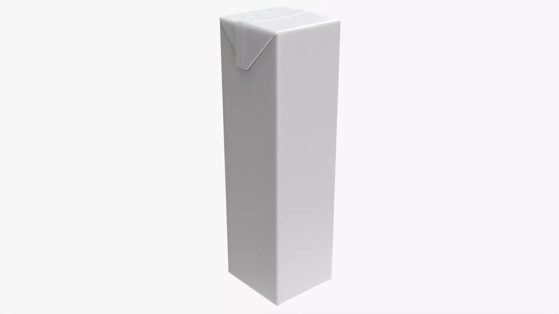 Tetra Pak juice cardboard box packaging 1000 ml slim 3D model