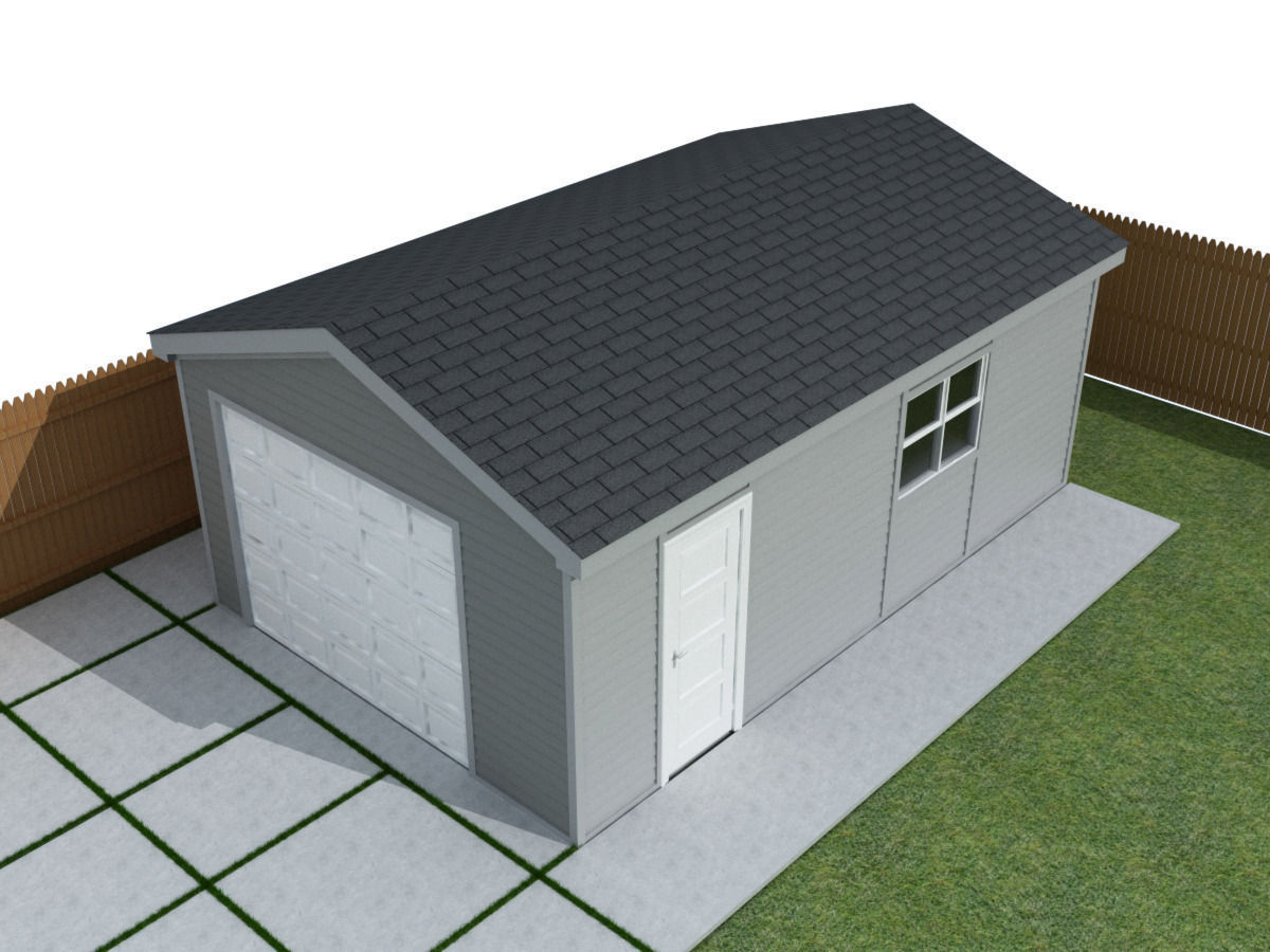 Garage 3D model_1
