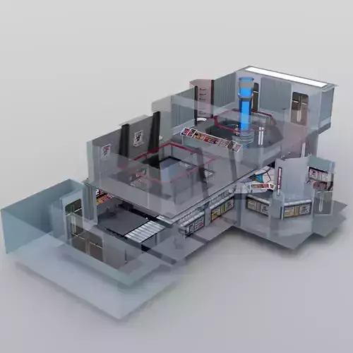 Starship Engineering Room 3 for DAZ Studio 3D model