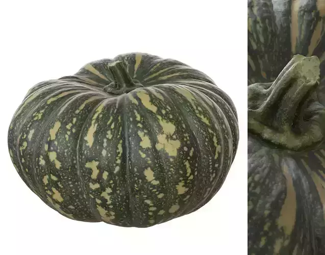 Photoscanned Kent Pumpkin Low-poly 3D model