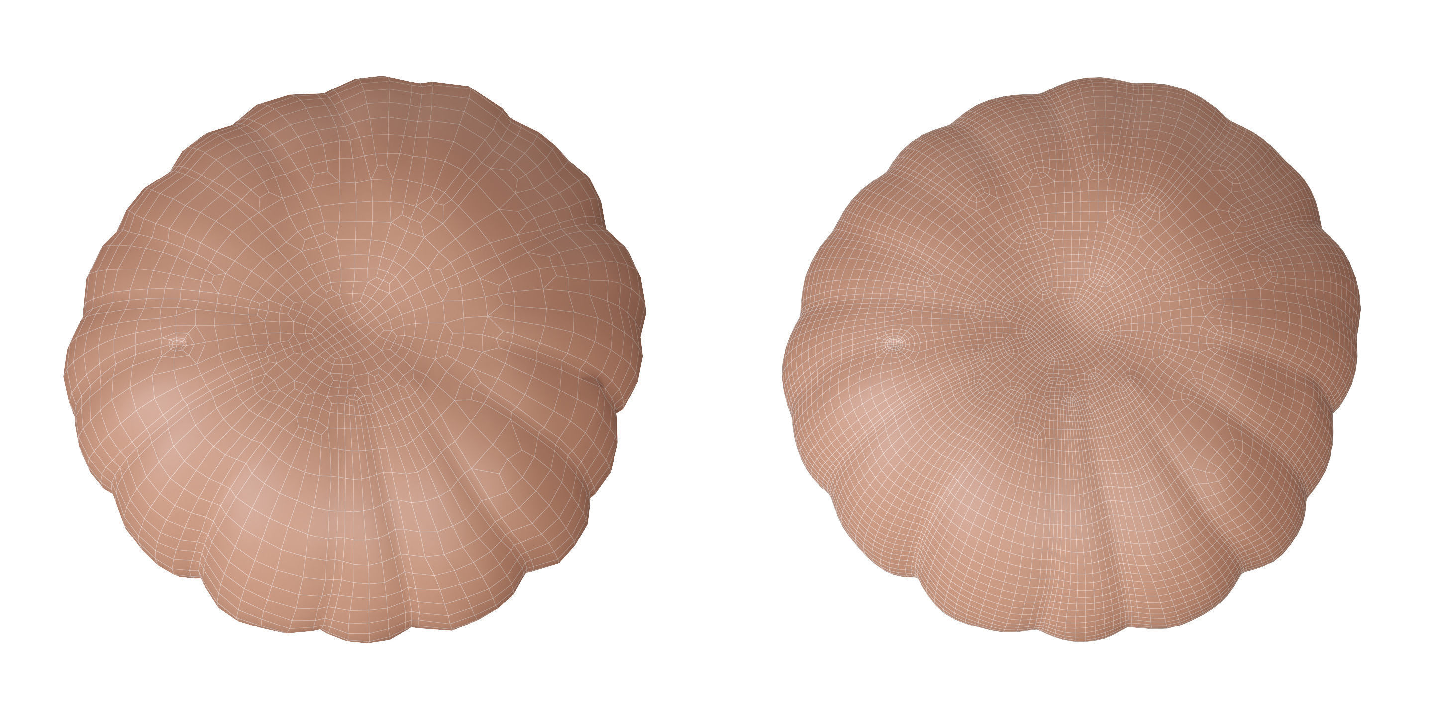 Photoscanned Kent Pumpkin Low-poly 3D model_12