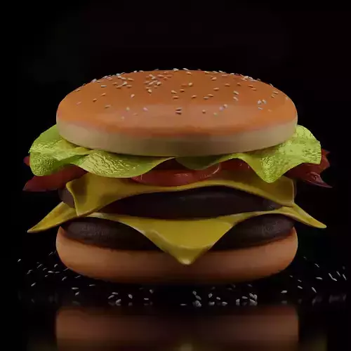 Double Cheeseburger 3D model