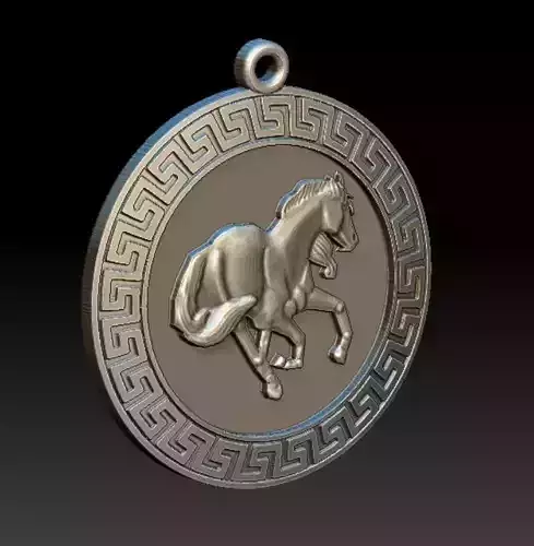 horse pendant 
