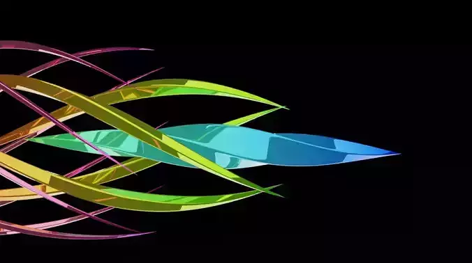 crystal made in Blender 3D