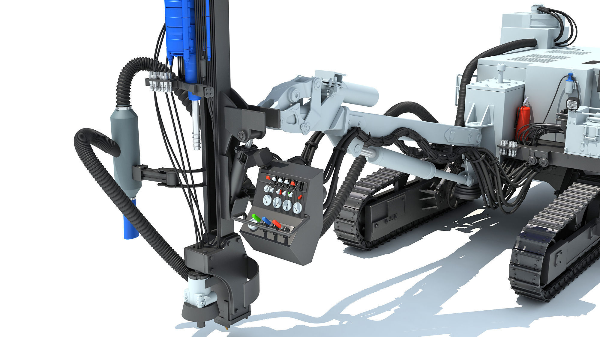 Rock Drilling Rig 3D model_17