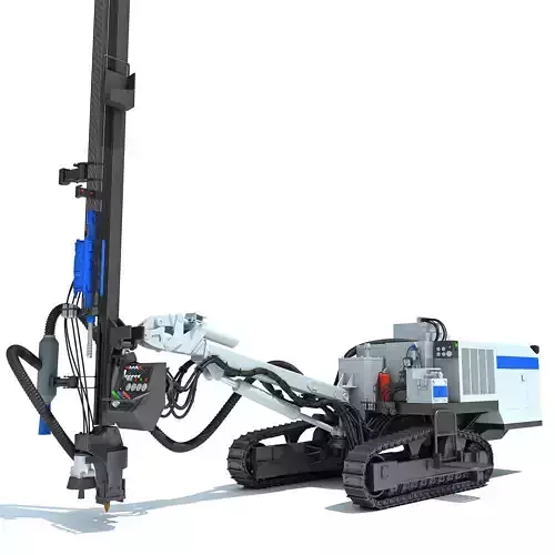 Rock Drilling Rig 3D model