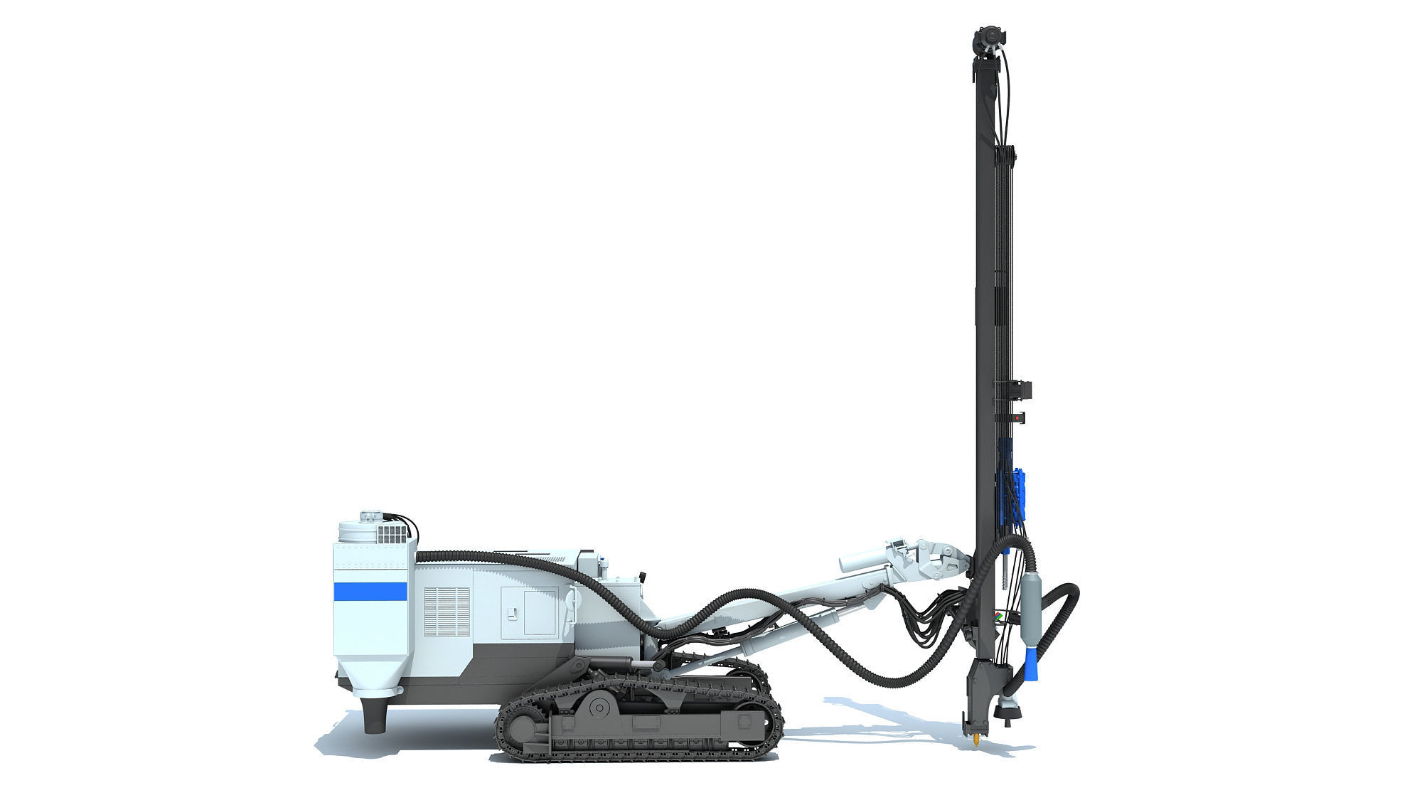 Rock Drilling Rig 3D model_6