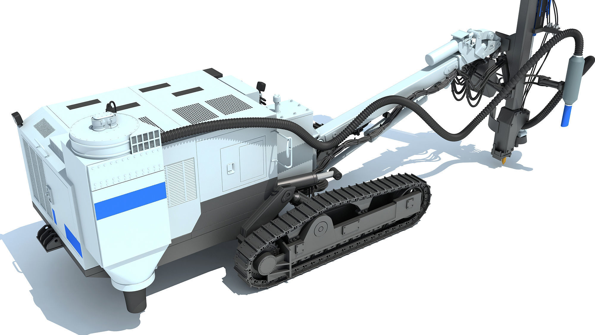 Rock Drilling Rig 3D model_14