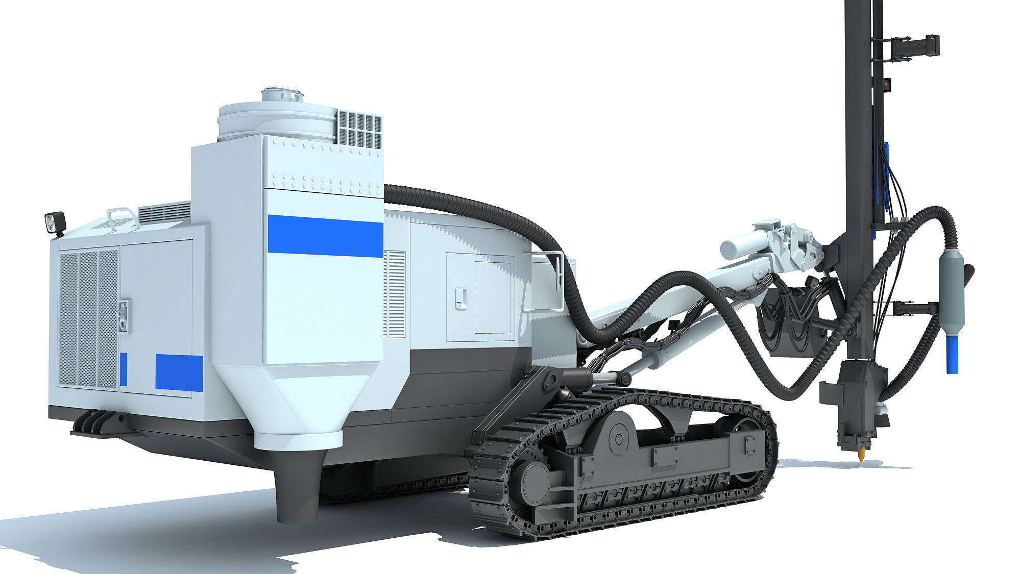 Rock Drilling Rig 3D model_13