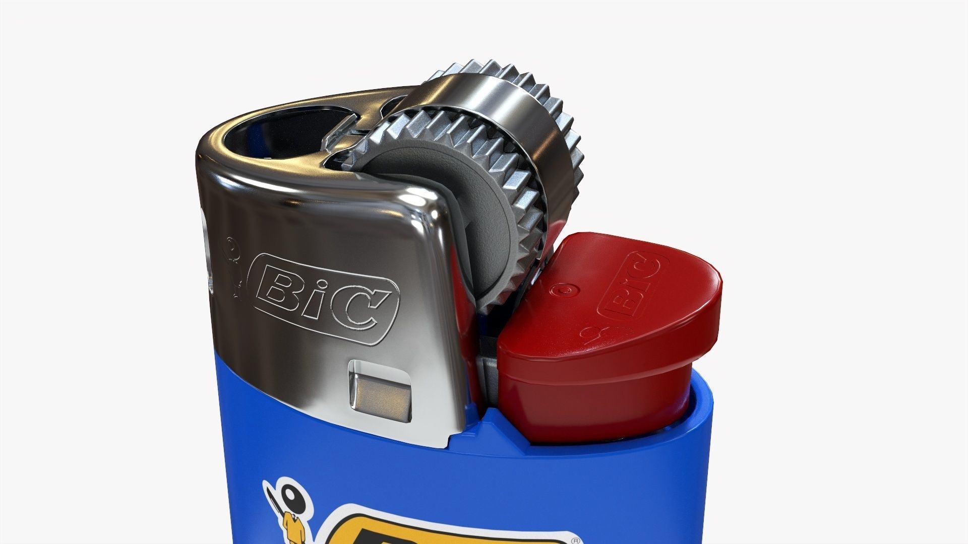 BIC classic lighter 3D model_5