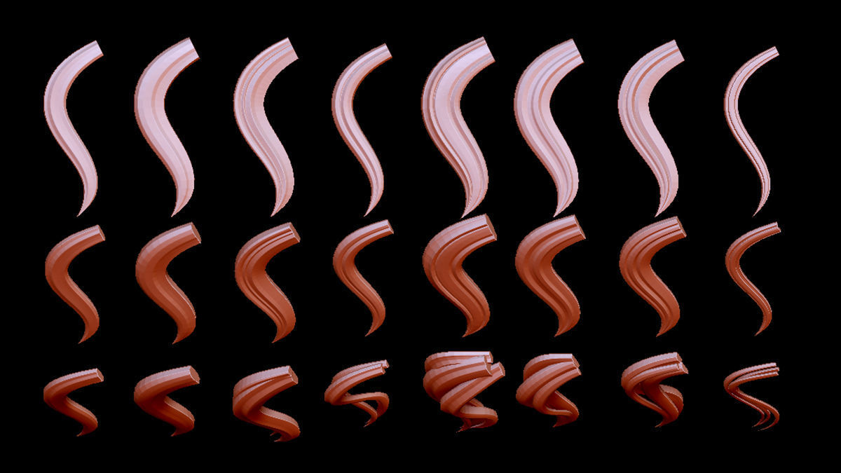 Hair Strands 3 3D model_5