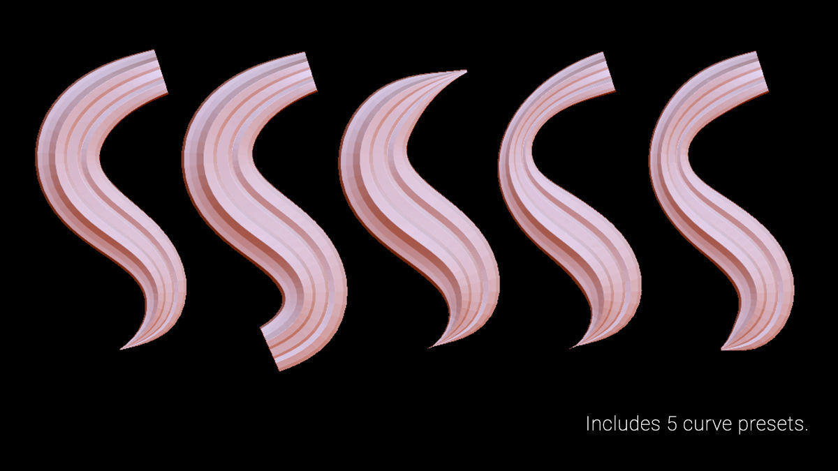 Hair Strands 3 3D model_4