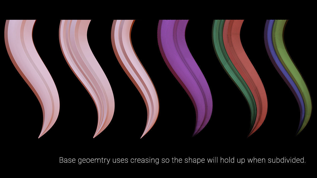 Hair Strands 3 3D model_3