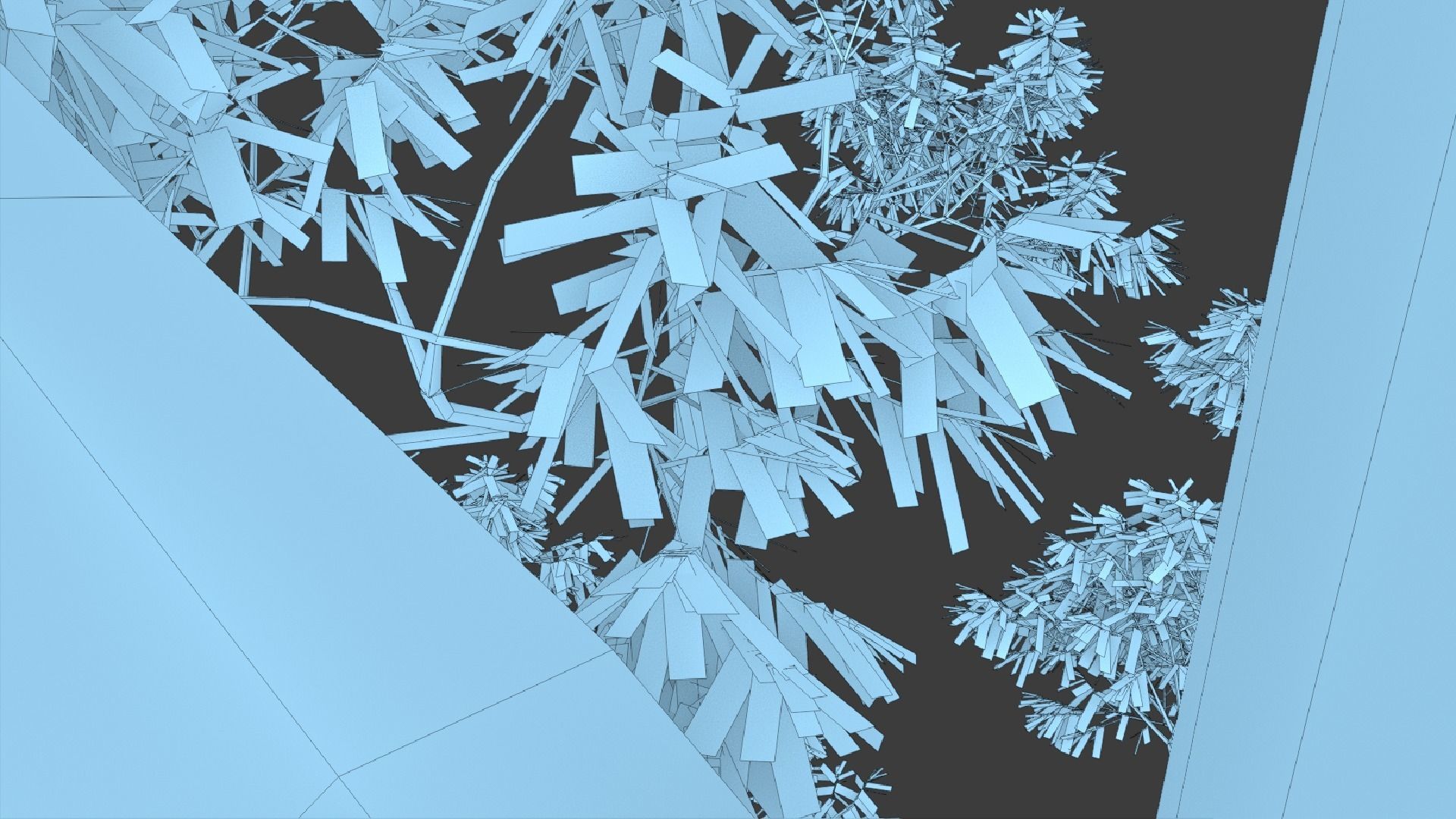Eucalyptus Willow Trees Low-poly 3D model_8