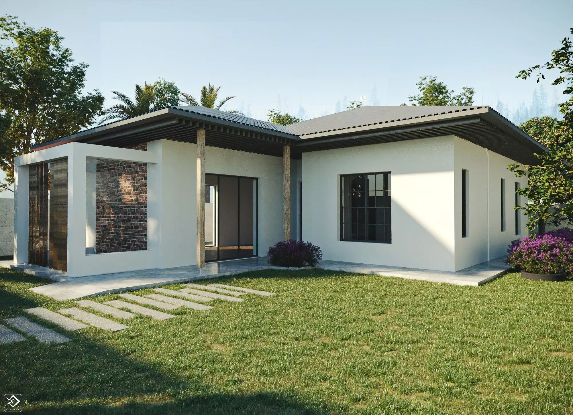 Small House 02 Low-poly 3D model