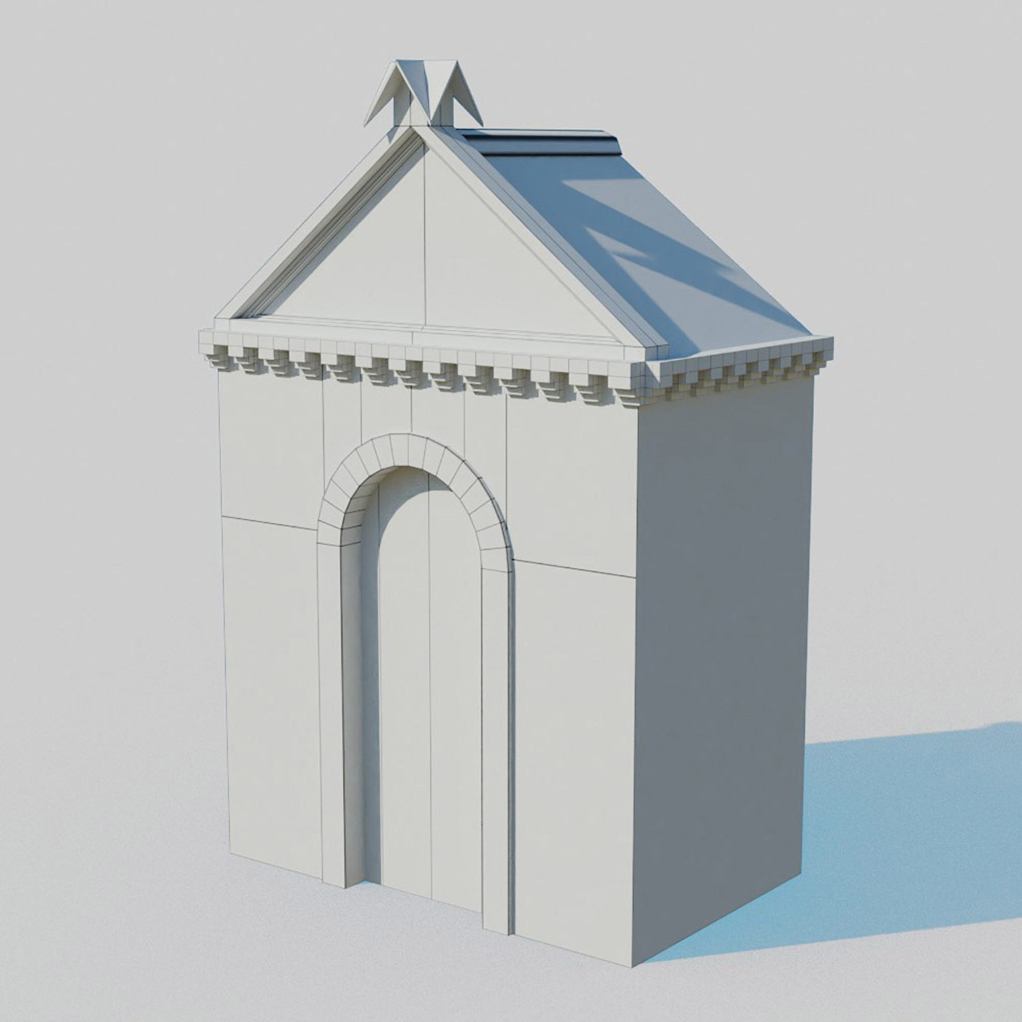 Castle Kit Bash Low-poly 3D model_14
