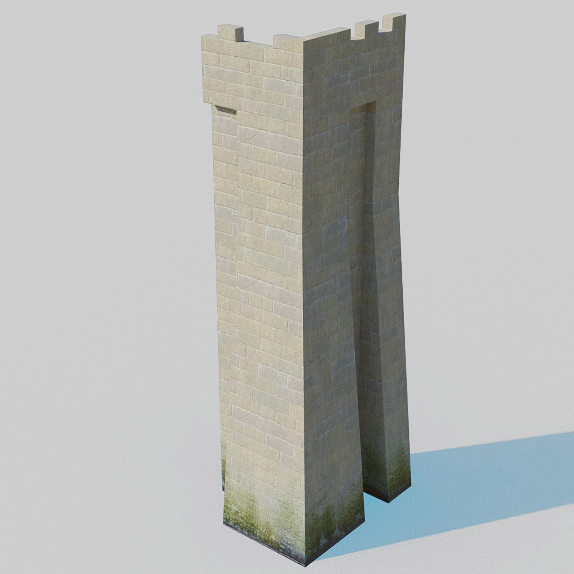 Castle Kit Bash Low-poly 3D model_7