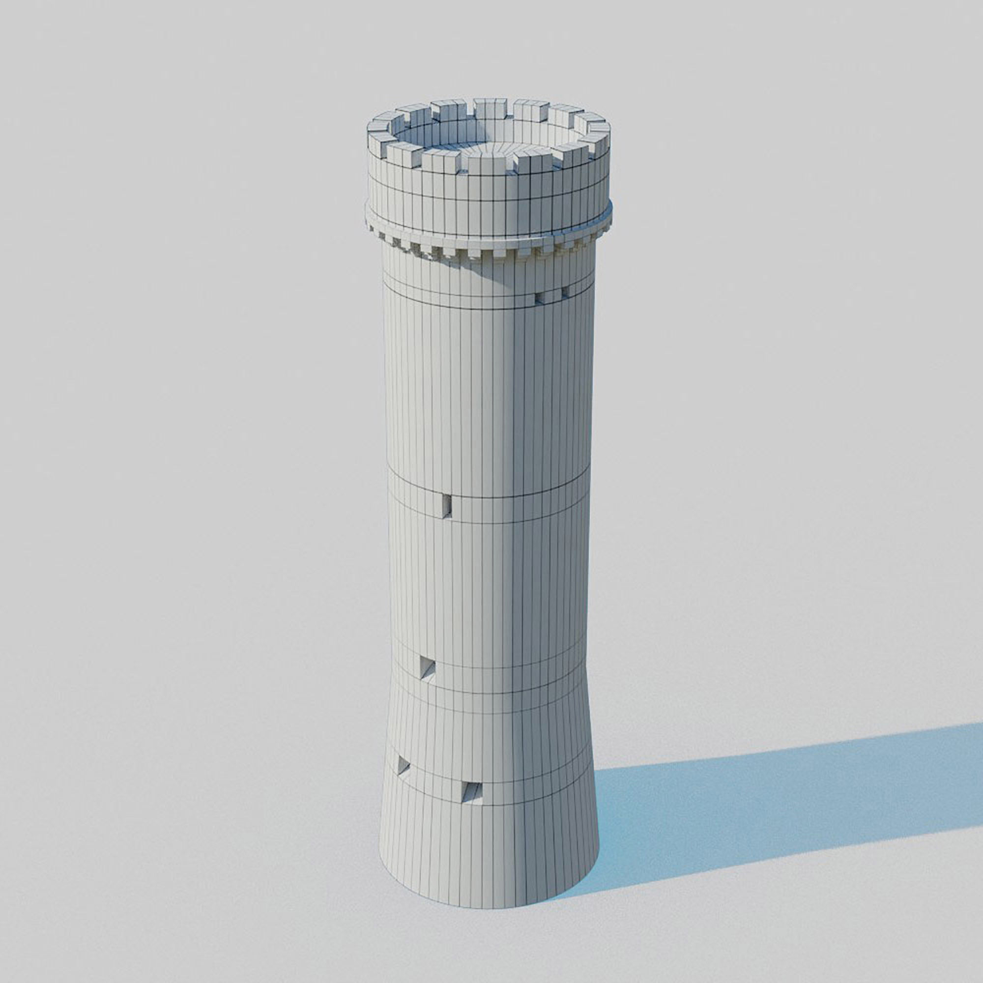 Castle Kit Bash Low-poly 3D model_12