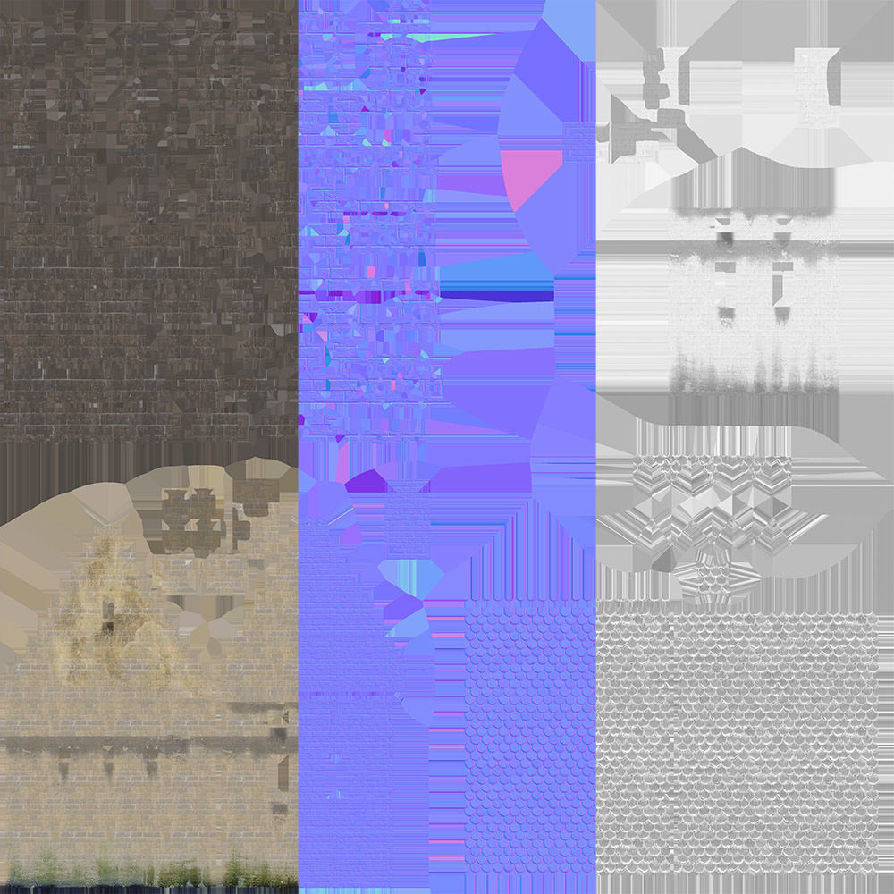 Castle Kit Bash Low-poly 3D model_18