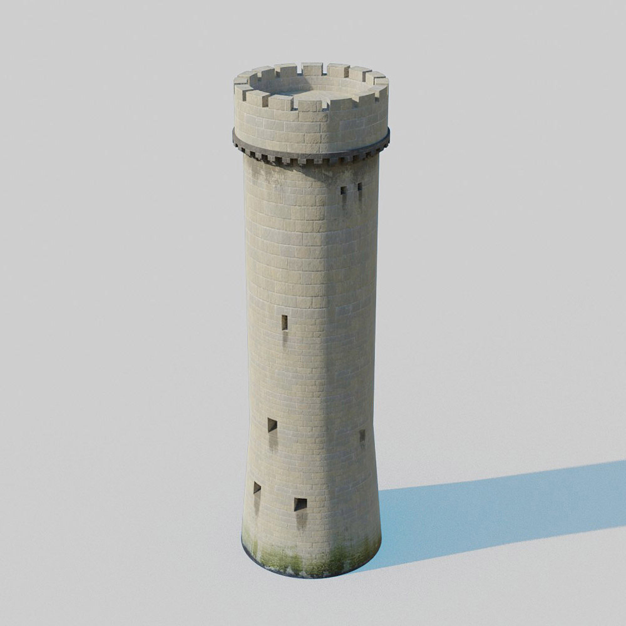Castle Kit Bash Low-poly 3D model_11