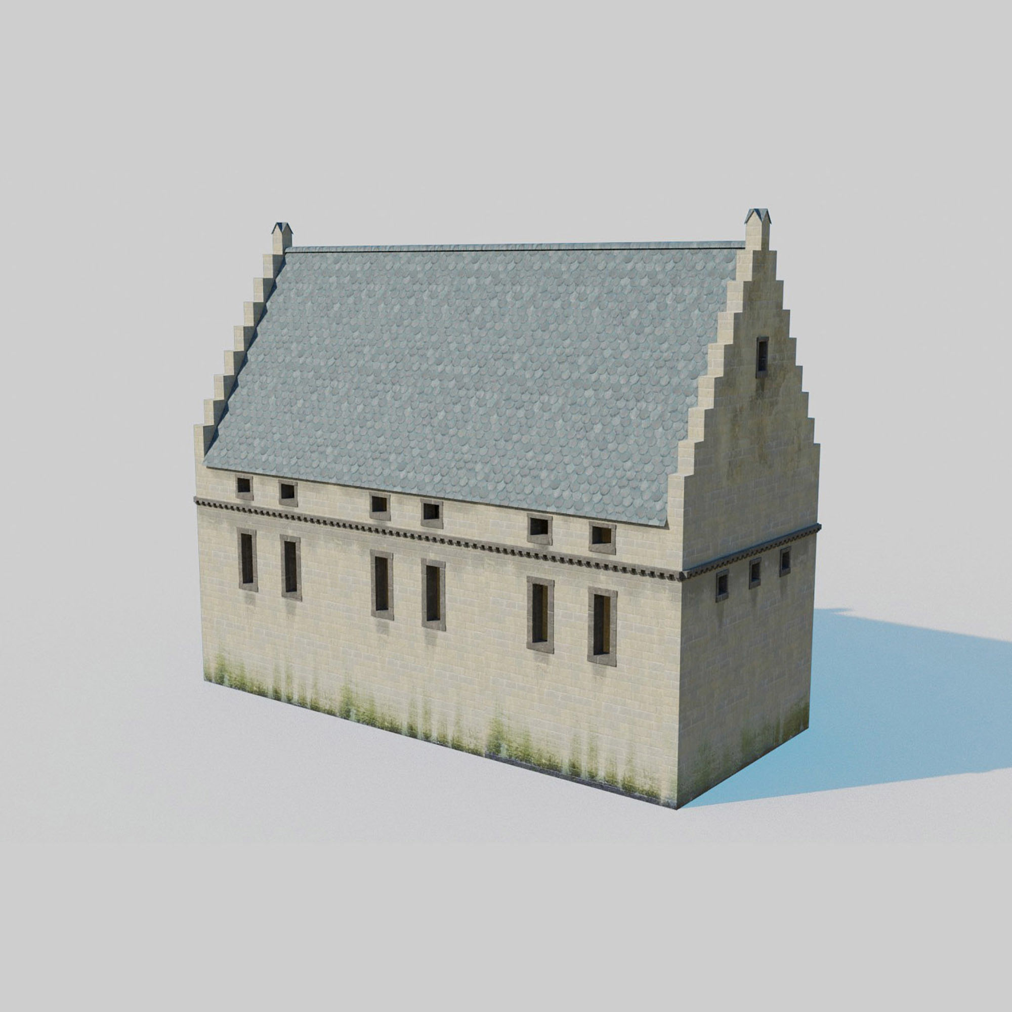 Castle Kit Bash Low-poly 3D model_15
