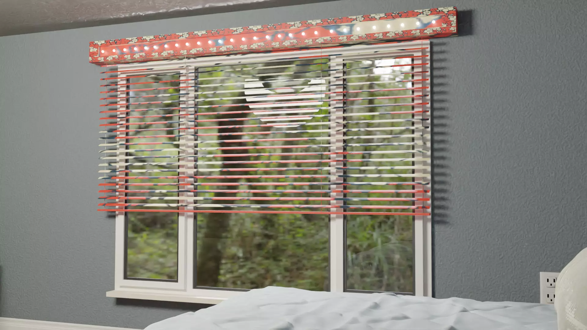 Blinds with light model Free 3D model