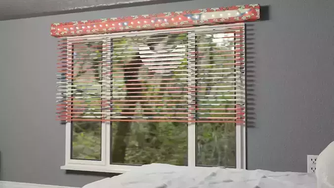Blinds with light model Free 3D model