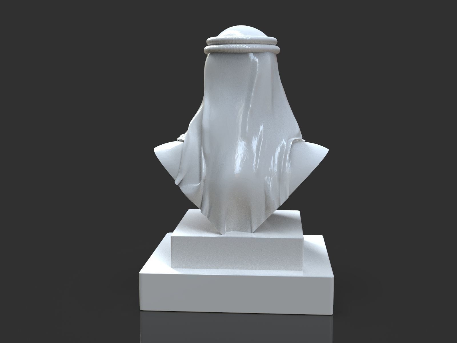 Hamdam Bin Mohamed Al Maktoum Bust 3D print model_16