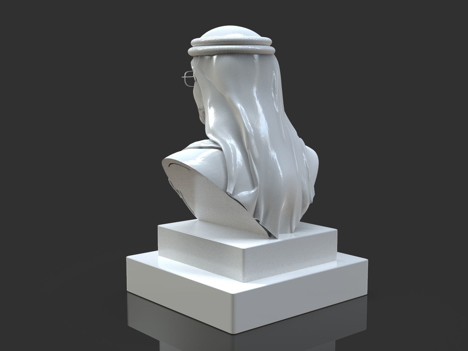 Hamdam Bin Mohamed Al Maktoum Bust 3D print model_15