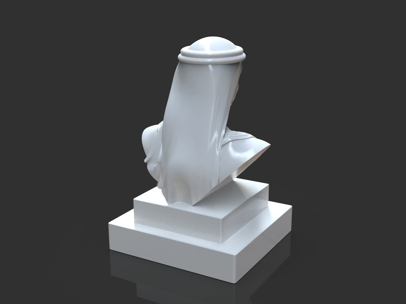 Hamdam Bin Mohamed Al Maktoum Bust 3D print model_12